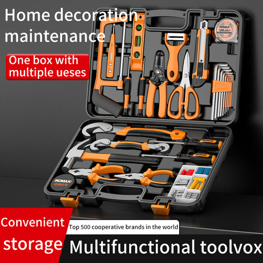 Tool Box Set Collection - Full Set of Multi-Function Combination for Home and Car Maintenance