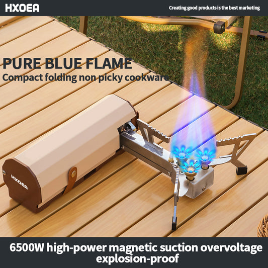 Folding high-end portable card furnace