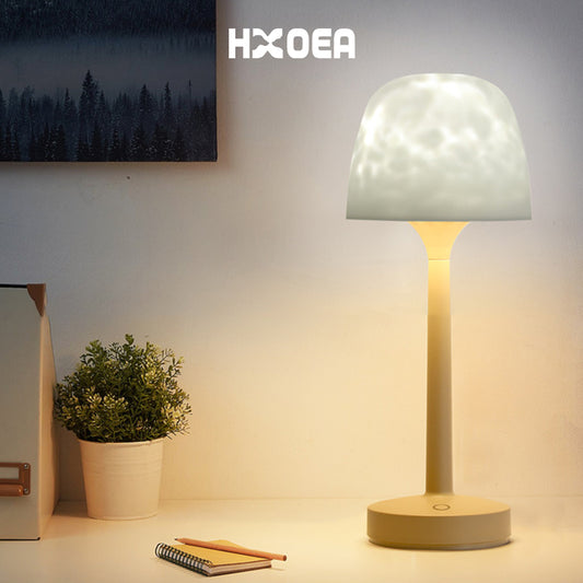 High-foot water ripple atmosphere table lamp romantic interest gift projection remote control night light