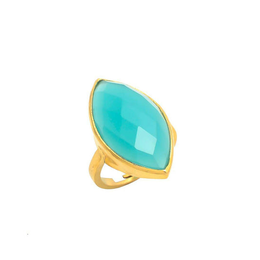 Anillo Amelie Aguamarina